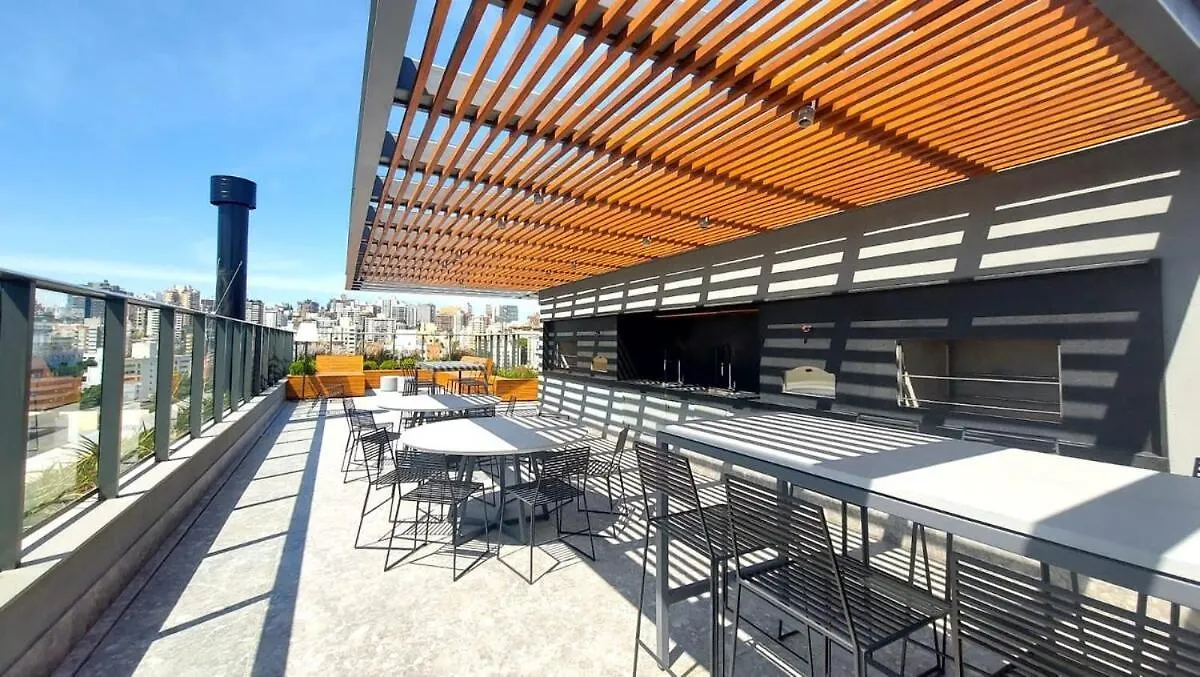 Charming Loft Studio Apartment In Poa Com Garden Porto Alegre 0*,