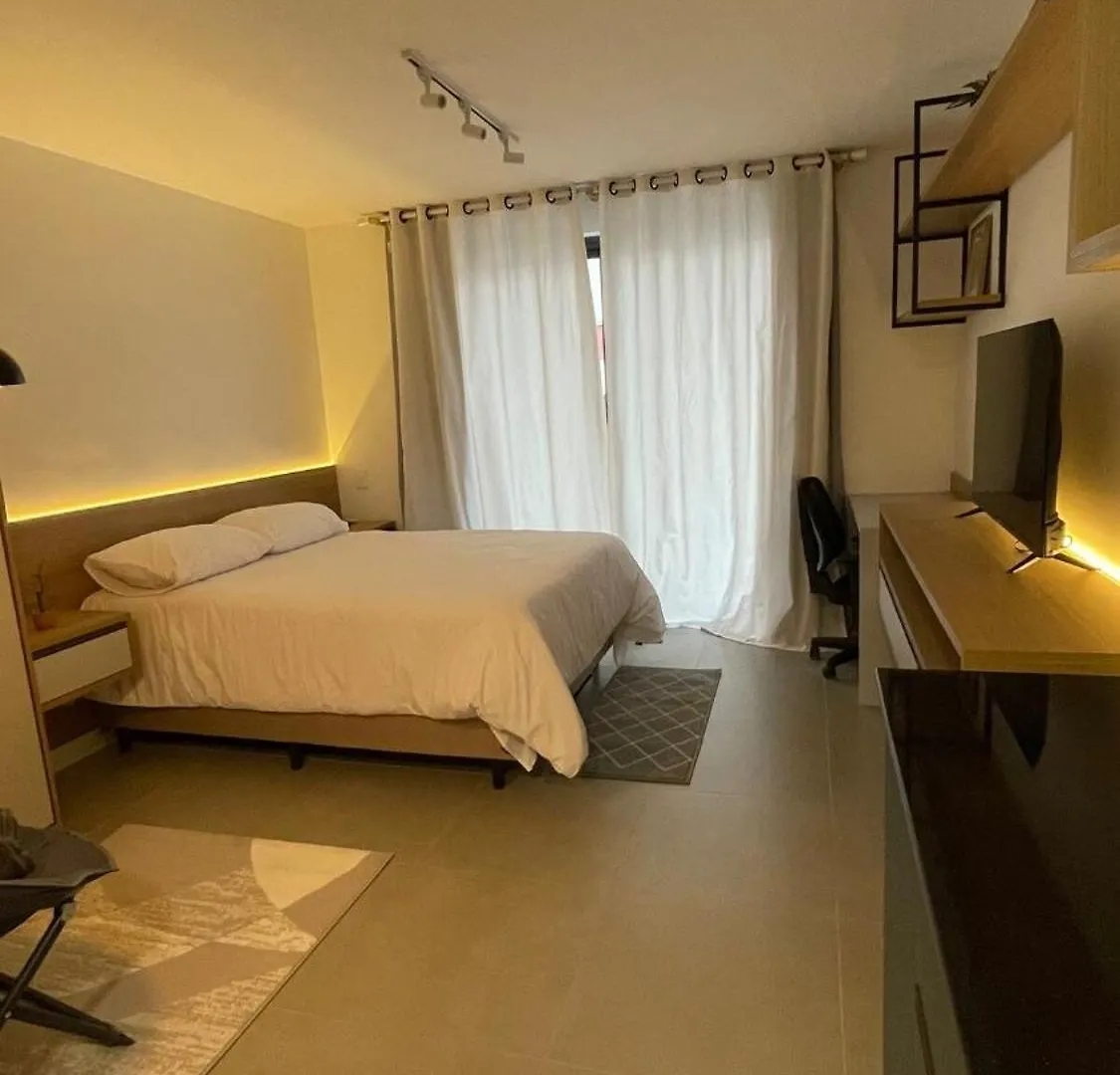 Charming Loft Studio Apartment In Poa Com Garden Porto Alegre